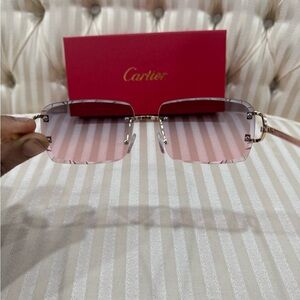 Cartier Pink Gradient Sunglasses